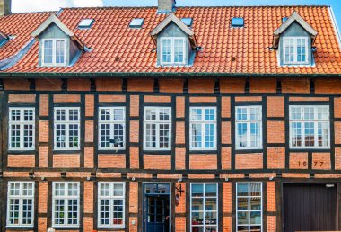 Odense 'deki eski bina cephesi.