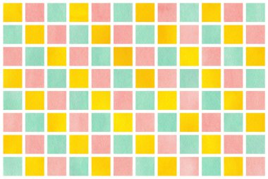 Sulu Boya geometrik desen.