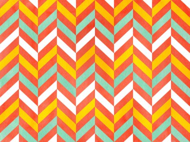 Sulu Boya çizgili arka plan, chevron.