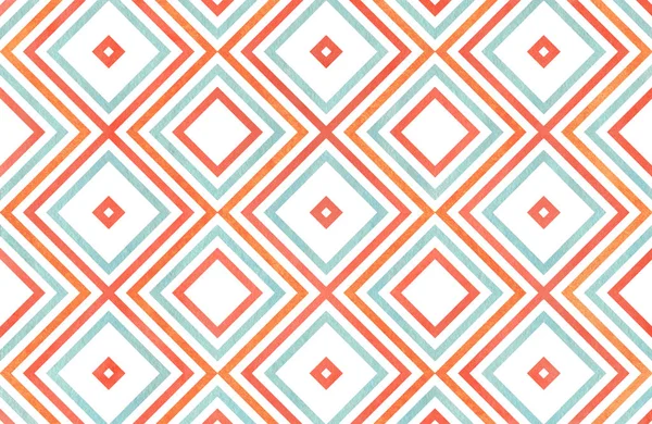 Watercolor geometrical pattern. — Stock Photo, Image