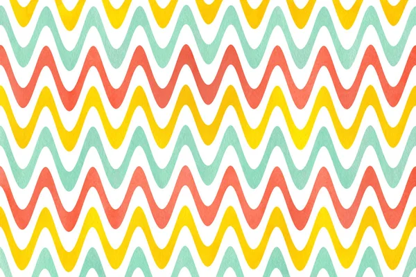 Watercolor stripes background, chevron. — Stock Photo, Image