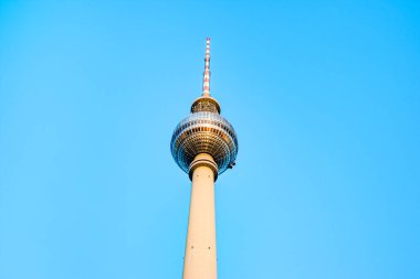 Berlin, Germany - December, 2019: The TV Tower located on the Alexanderplatz in Berlin, Germany.