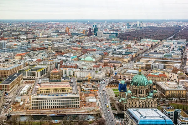 Berlin Germany December 2019 Aerial View Central Berlin Top Tower — Stock Photo, Image