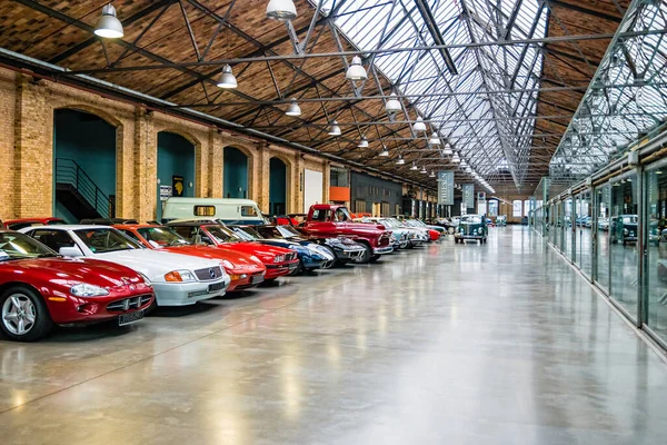 Berlin Germany December 2019 Classic Remise Berlin Center Vintage Cars — Stock Photo, Image