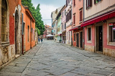 Pula, Hırvatistan - Ekim 2019: Hırvatistan 'ın eski Pula kenti.