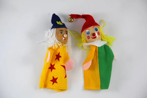 And colorful finger puppets — Stock Photo, Image