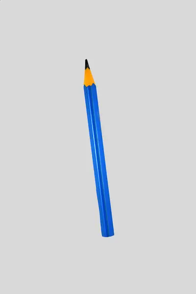 Zwart blauw grijs kleurende potloden — Stockfoto