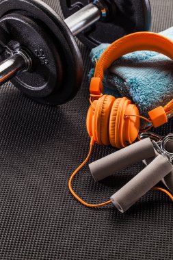ağırlık kaldırma, eğitim yaşam tarzı ve spor konsepti spor paspas