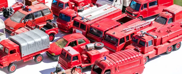 Sběratel displej pro truck specialisté na kovové hasič — Stock fotografie