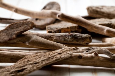 zen güzellik kavramı için dokulu drift ahşap grubu