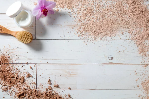 sanatsal güzellik ve moda arka plan, görünümünün üzerinde kopya alanı