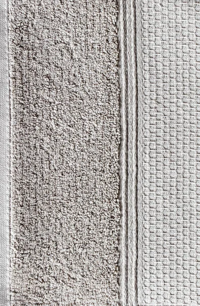 closeup of natural soft cotton towel with honeycomb border, wallpaper