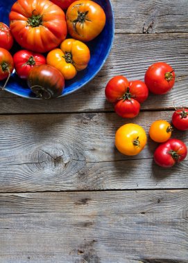 vegan görüntülemek farklı kırık hatıra domates, kopya uzay wallpaper