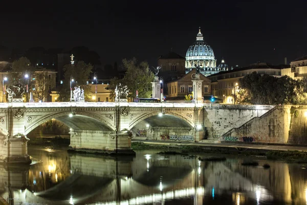 Bridge Vittorio Emanuele II - Rome Italy — Stock Photo, Image