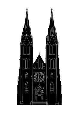 Gotik kilise silüeti