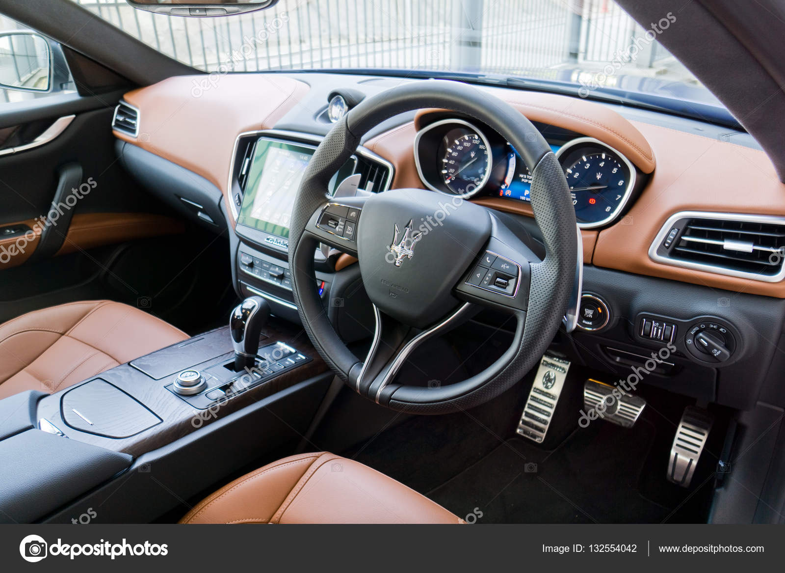 Maserati Ghibli S Interior Stock Editorial Photo