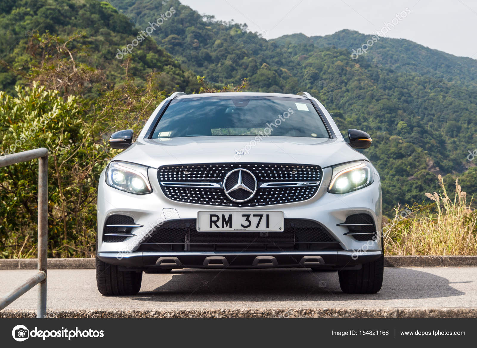 Mercedes Amg Glc 43 2017 Test Drive Day Stock Editorial