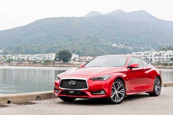 Infiniti Q60 2017 Test sürücü gün — Stok fotoğraf