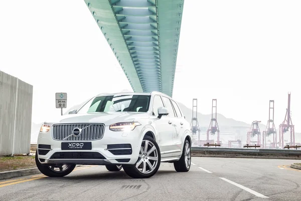 Volvo Xc90 Twin Turbo 2017 δοκιμή δίσκου ημέρα — Φωτογραφία Αρχείου