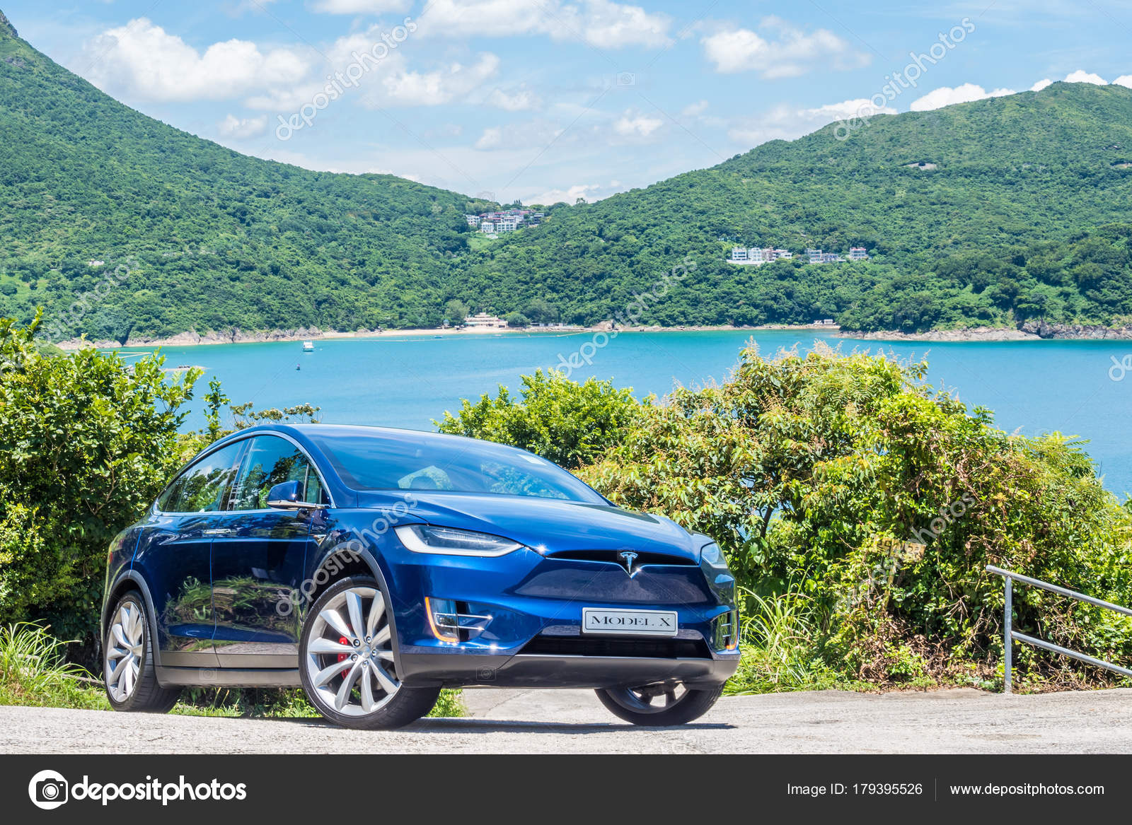 Tesla Model X 2017 Test Drive Day Stock Editorial Photo