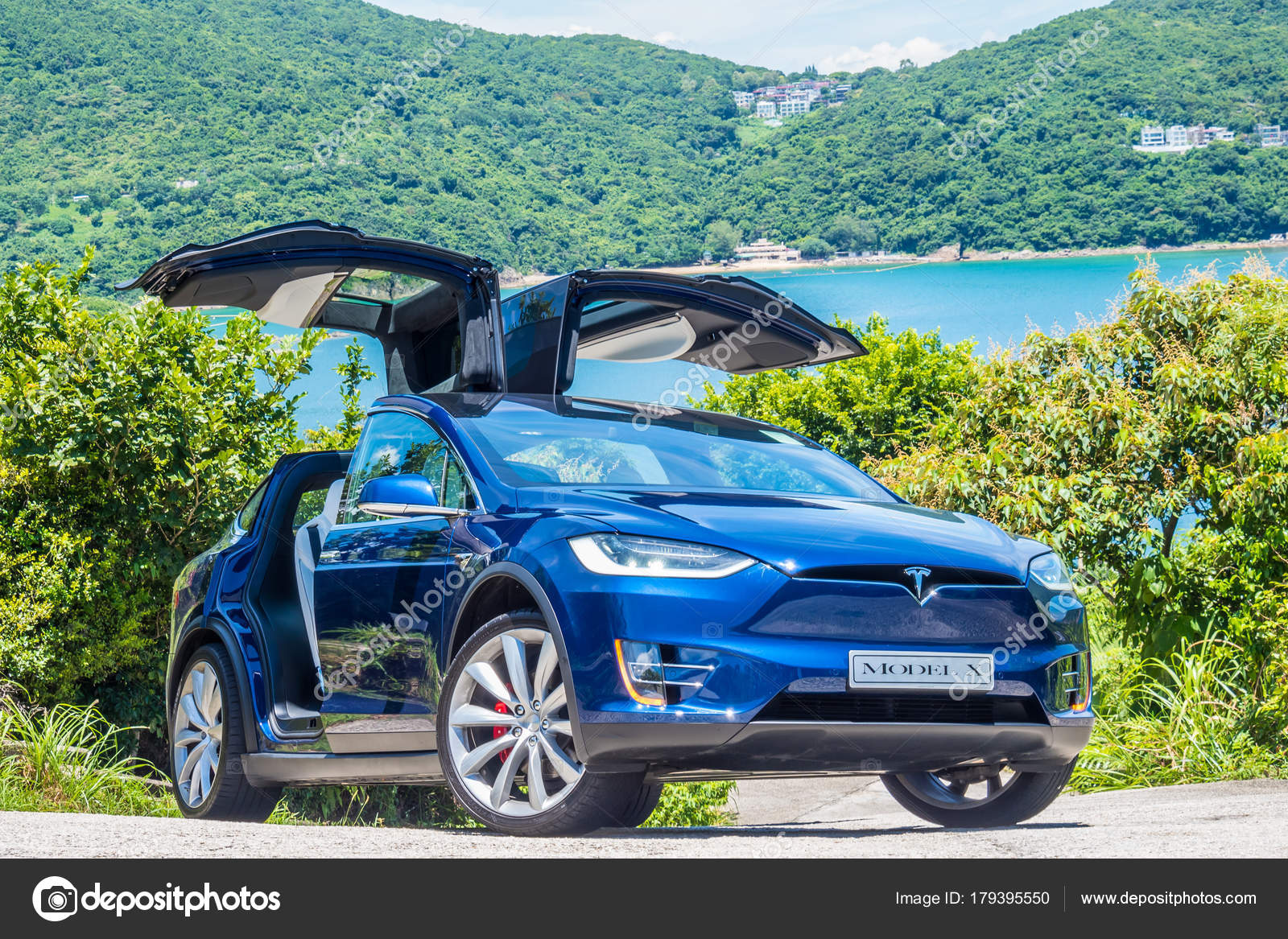 Tesla Model X 2017 Test Drive Day Stock Editorial Photo