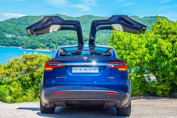 Tesla Modelo X 2017 Test Drive Day — Foto de Stock