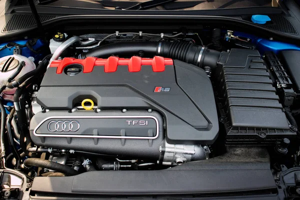 Audi Rs 3 Sedan 2017 teszt hajt nap — Stock Fotó