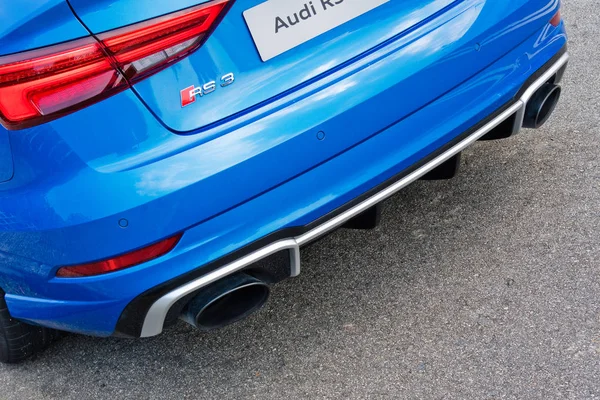 Audi Rs 3 berlina 2017 Test Drive giorno — Foto Stock