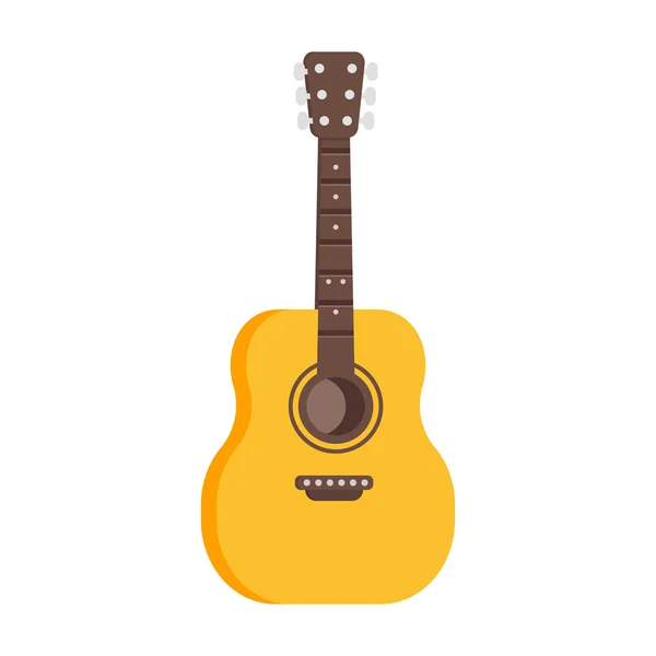 Vektor Flat stil illustration av gitarr ikonen. — Stock vektor