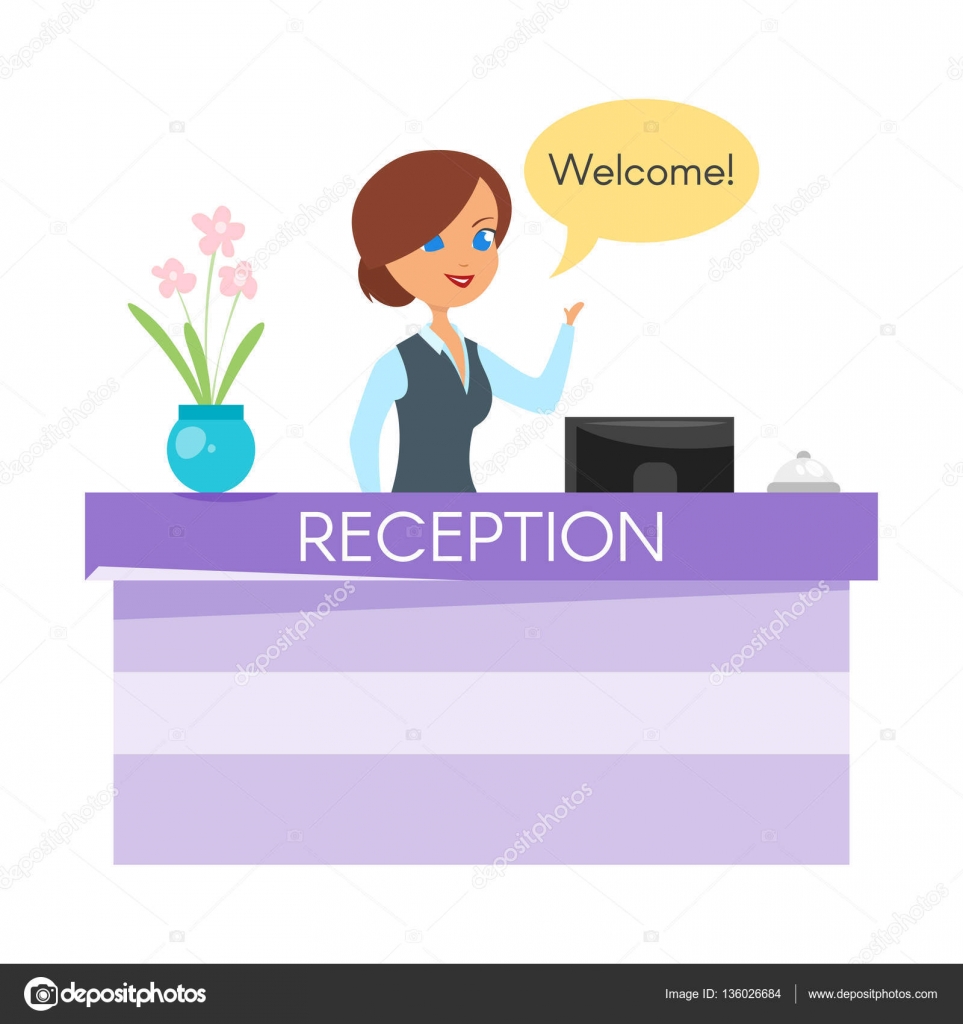 Arriba 18+ Foto imagenes de recepcionista en caricatura Alta definición completa, 2k, 4k