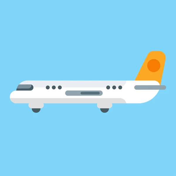 Ilustración de aviones de estilo plano vectorial . — Vector de stock