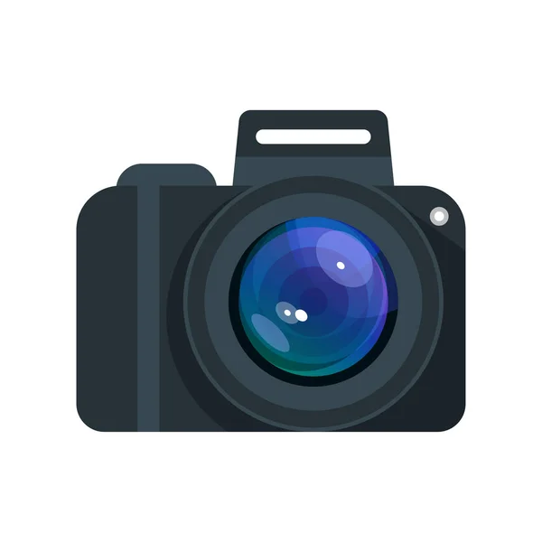 Vectorillustratie vlakke stijl van camera. — Stockvector