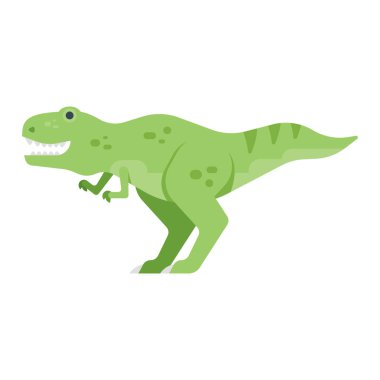 Dinozor vektör düz stil çizim.