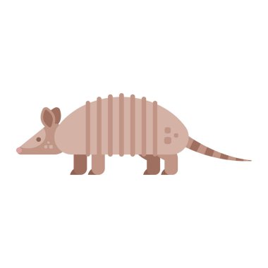 Armadillo vektör düz stil çizim.