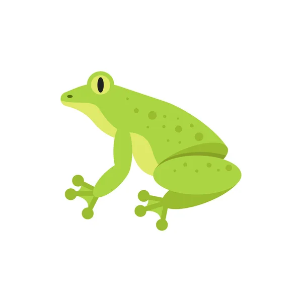 Illustration vectorielle de style plat de grenouille . — Image vectorielle