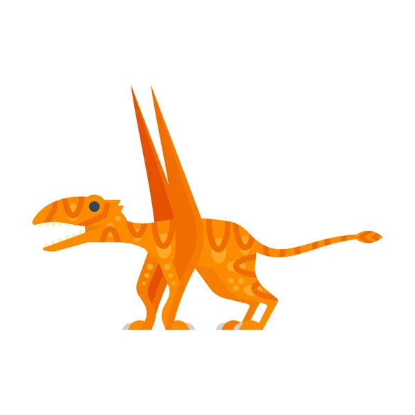 Ilustración de estilo plano vectorial de animales prehistóricos - Dimorphodon . — Vector de stock