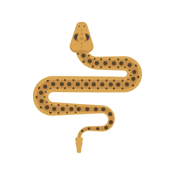 Illustration vectorielle de style plat du serpent à enroulement latéral — Image vectorielle