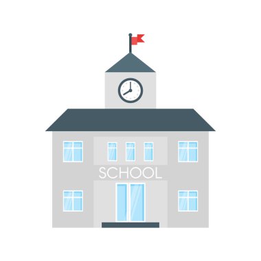 okul binası çizimi.