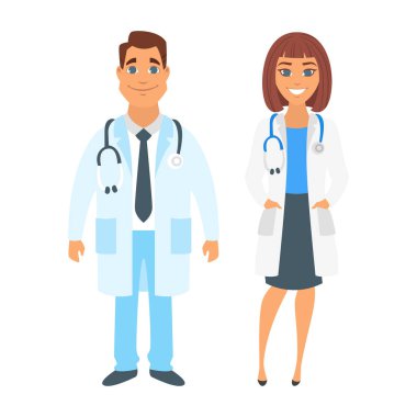  Erkek ve kadın doktor..