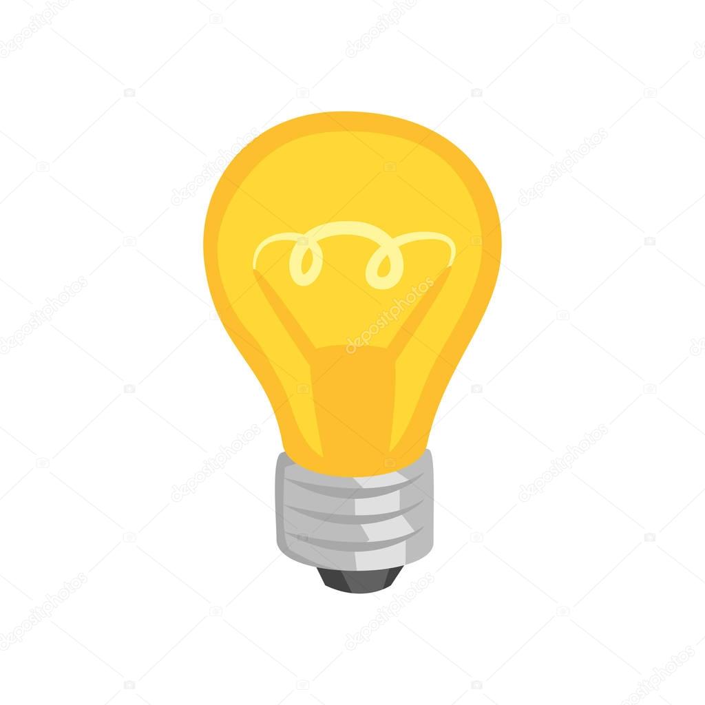 illustration of light bulb. 