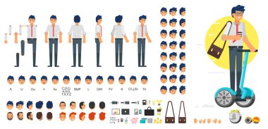 İşadamı karakter oluşturma küme