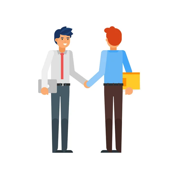 Socios de negocios Shaking Hands — Vector de stock