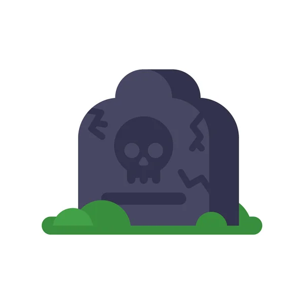 Flat illustration of grave — Stock Vector