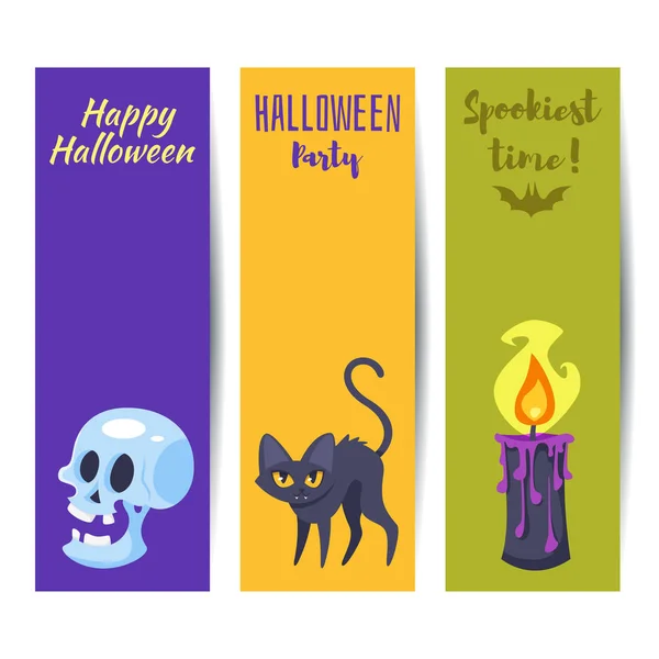 Modello per banner di Halloween — Vettoriale Stock