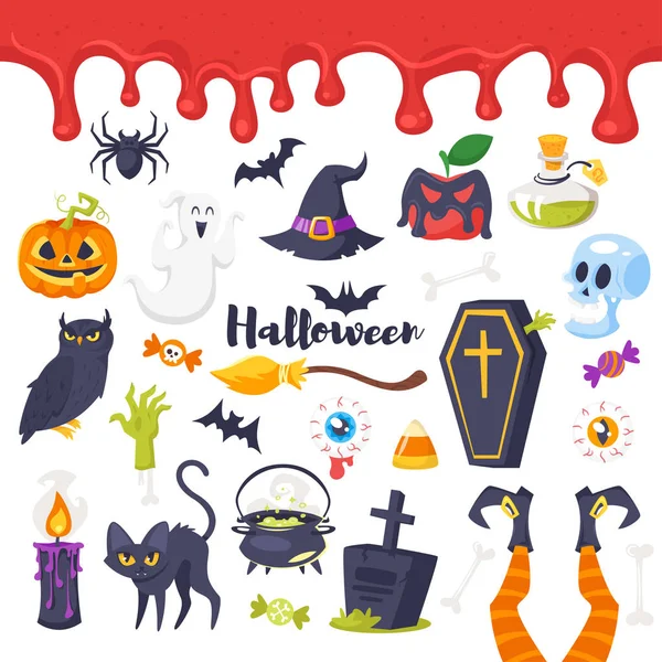 Conjunto de ícones halloween —  Vetores de Stock