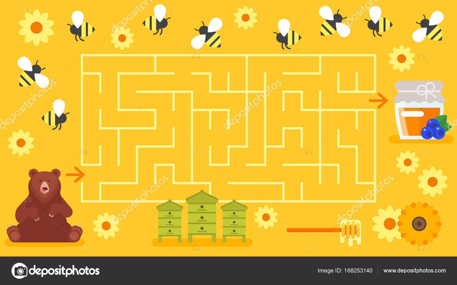 Labyrinth maze make a cocktail drink board game Vector Image