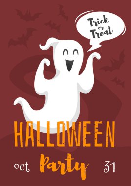 Cadılar Bayramı afiş tasarım şablonu