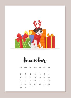 Aralık köpek 2018 yılı takvimi