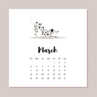 2018 köpek takvim yılı Mart