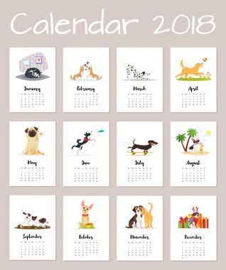 2018 köpek yıl calenda